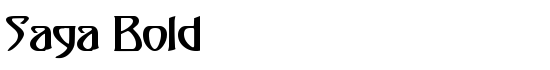 Saga Bold - Download Thousands of Free Fonts at FontZone.net