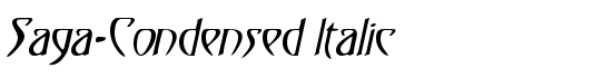 Saga-Condensed Italic - Download Thousands of Free Fonts at FontZone.net