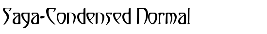 Saga-Condensed Normal - Download Thousands of Free Fonts at FontZone.net