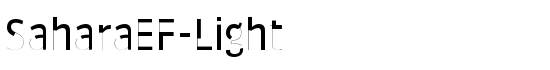 SaharaEF-Light - Download Thousands of Free Fonts at FontZone.net