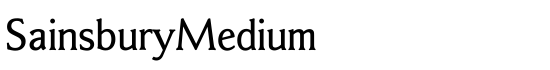 SainsburyMedium - Download Thousands of Free Fonts at FontZone.net