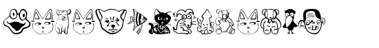 SakabeAnimal01 - Download Thousands of Free Fonts at FontZone.net