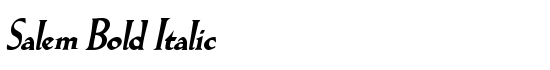 Salem Bold Italic - Download Thousands of Free Fonts at FontZone.net