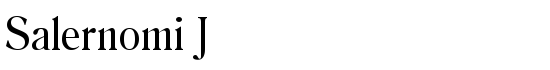 Salernomi J - Download Thousands of Free Fonts at FontZone.net