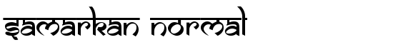 Samarkan Normal - Download Thousands of Free Fonts at FontZone.net