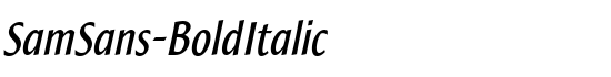 SamSans-BoldItalic - Download Thousands of Free Fonts at FontZone.net