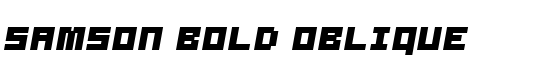Samson Bold Oblique - Download Thousands of Free Fonts at FontZone.net