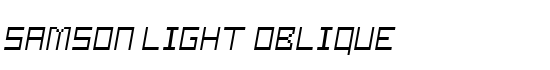 Samson Light Oblique - Download Thousands of Free Fonts at FontZone.net