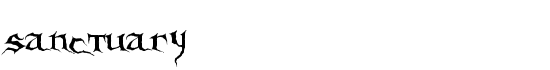 Sanctuary - Download Thousands of Free Fonts at FontZone.net