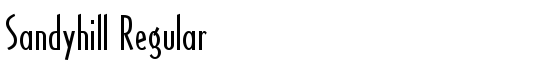Sandyhill Regular - Download Thousands of Free Fonts at FontZone.net