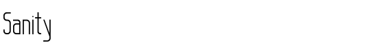 Sanity - Download Thousands of Free Fonts at FontZone.net