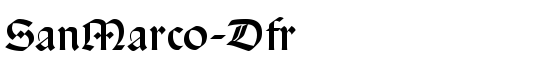 SanMarco-Dfr - Download Thousands of Free Fonts at FontZone.net