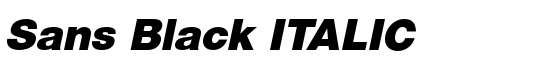 Sans Black ITALIC - Download Thousands of Free Fonts at FontZone.net