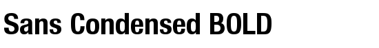 Sans Condensed BOLD - Download Thousands of Free Fonts at FontZone.net