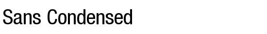 Sans Condensed - Download Thousands of Free Fonts at FontZone.net