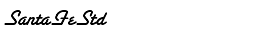 SantaFeStd - Download Thousands of Free Fonts at FontZone.net