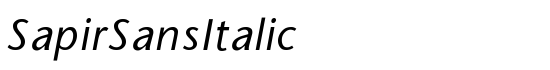 SapirSansItalic - Download Thousands of Free Fonts at FontZone.net