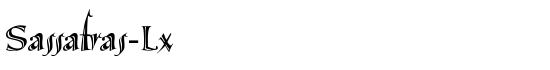 Sassafras-Lx - Download Thousands of Free Fonts at FontZone.net