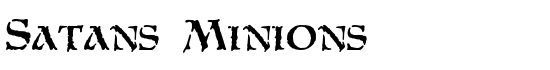 Satans Minions - Download Thousands of Free Fonts at FontZone.net