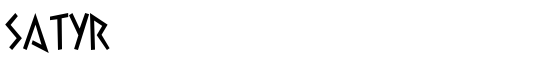 Satyr - Download Thousands of Free Fonts at FontZone.net