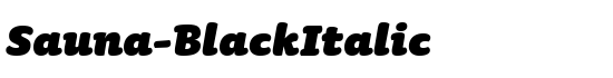Sauna-BlackItalic - Download Thousands of Free Fonts at FontZone.net