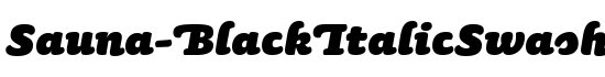 Sauna-BlackItalicSwash - Download Thousands of Free Fonts at FontZone.net