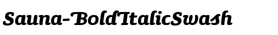 Sauna-BoldItalicSwash - Download Thousands of Free Fonts at FontZone.net