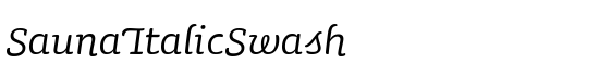 SaunaItalicSwash - Download Thousands of Free Fonts at FontZone.net