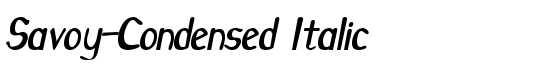 Savoy-Condensed Italic - Download Thousands of Free Fonts at FontZone.net