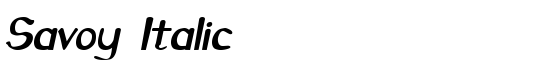 Savoy Italic - Download Thousands of Free Fonts at FontZone.net