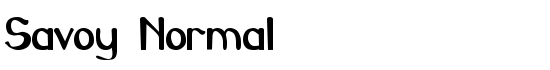 Savoy Normal - Download Thousands of Free Fonts at FontZone.net