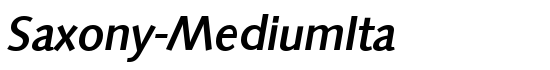 Saxony-MediumIta - Download Thousands of Free Fonts at FontZone.net