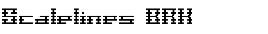 Scalelines BRK - Download Thousands of Free Fonts at FontZone.net