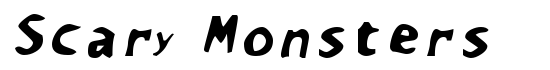 Scary Monsters - Download Thousands of Free Fonts at FontZone.net