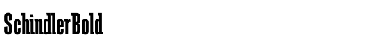 SchindlerBold - Download Thousands of Free Fonts at FontZone.net