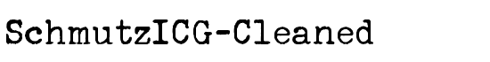 SchmutzICG Cleaned - Download Thousands of Free Fonts at FontZone.net