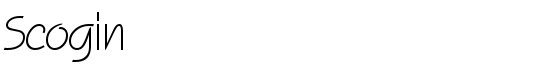 Scogin - Download Thousands of Free Fonts at FontZone.net