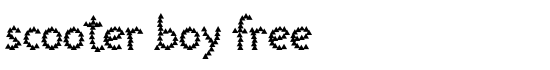 Scooter Boy Free - Download Thousands of Free Fonts at FontZone.net