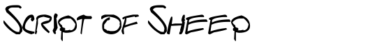 Script of Sheep - Download Thousands of Free Fonts at FontZone.net
