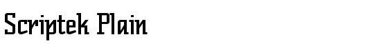 Scriptek Plain - Download Thousands of Free Fonts at FontZone.net