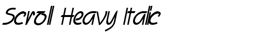 Scroll Heavy Italic - Download Thousands of Free Fonts at FontZone.net
