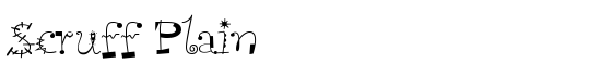 Scruff Plain - Download Thousands of Free Fonts at FontZone.net