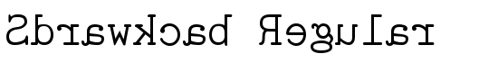 Sdrawkcab Regular - Download Thousands of Free Fonts at FontZone.net