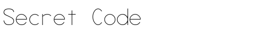 Secret Code - Download Thousands of Free Fonts at FontZone.net