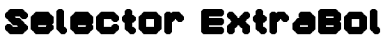 Selector ExtraBold - Download Thousands of Free Fonts at FontZone.net