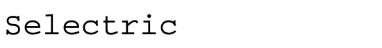 Selectric - Download Thousands of Free Fonts at FontZone.net