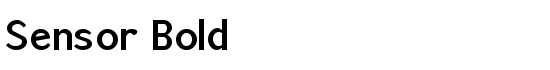 Sensor Bold - Download Thousands of Free Fonts at FontZone.net