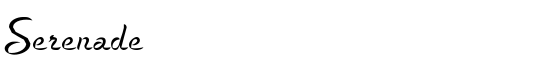 Serenade - Download Thousands of Free Fonts at FontZone.net