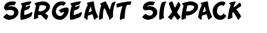 Sergeant SixPack - Download Thousands of Free Fonts at FontZone.net