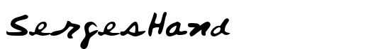 SergesHand - Download Thousands of Free Fonts at FontZone.net